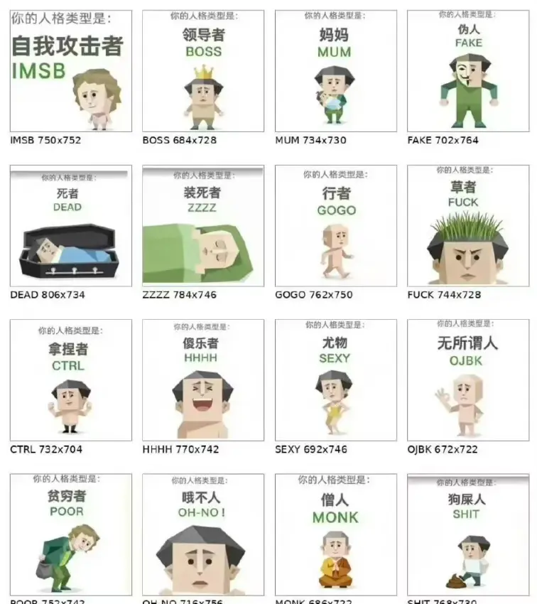 爆火SBTI人格测试（傻乎乎大人格测试）